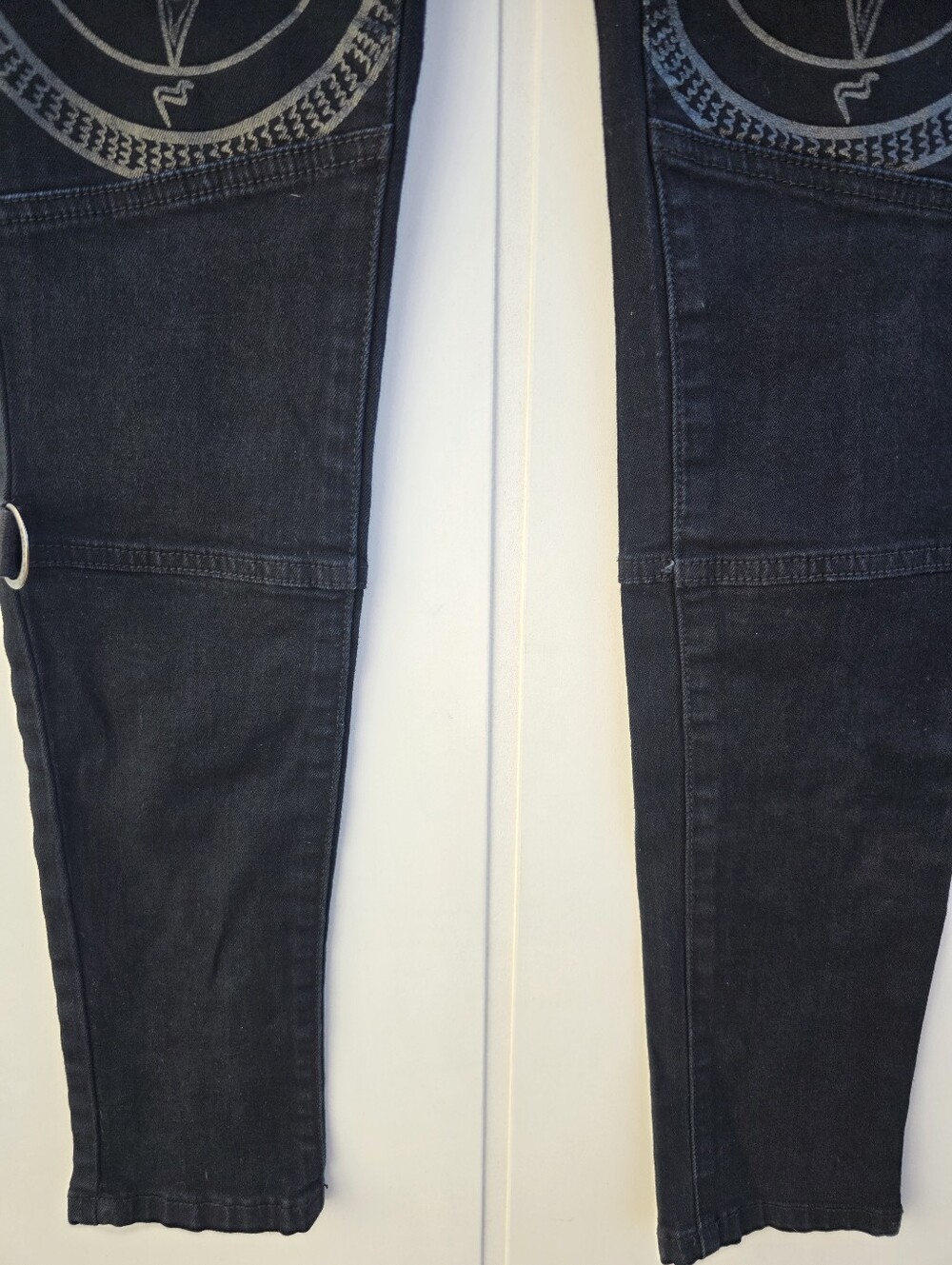 Killstar Grave Slave Skinny Goth Pentagram Occult Denim Jeans Size Small - Picture 5 of 15